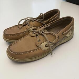 Sperry Top-Sider Shoes Womens Size 8.5M Boat Loafers Nautical Casual‎ Leather
